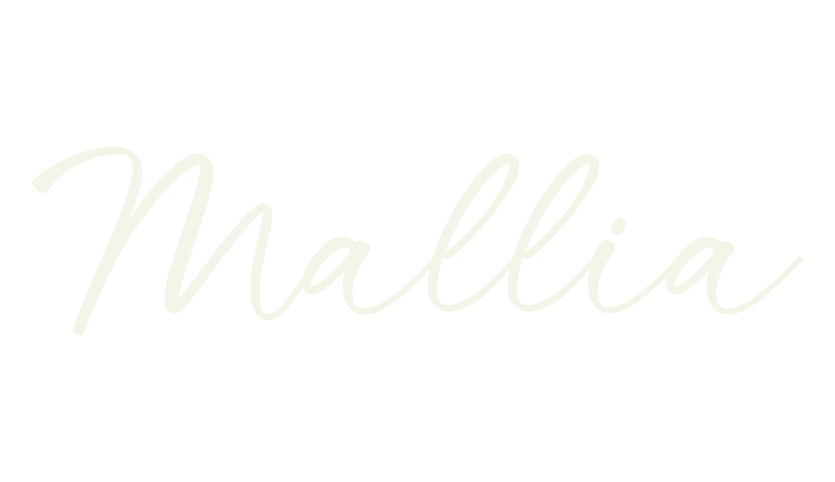 Mallia, lettering font preview