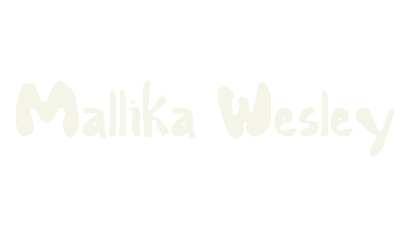Mallika Wesley, hand drawn font preview