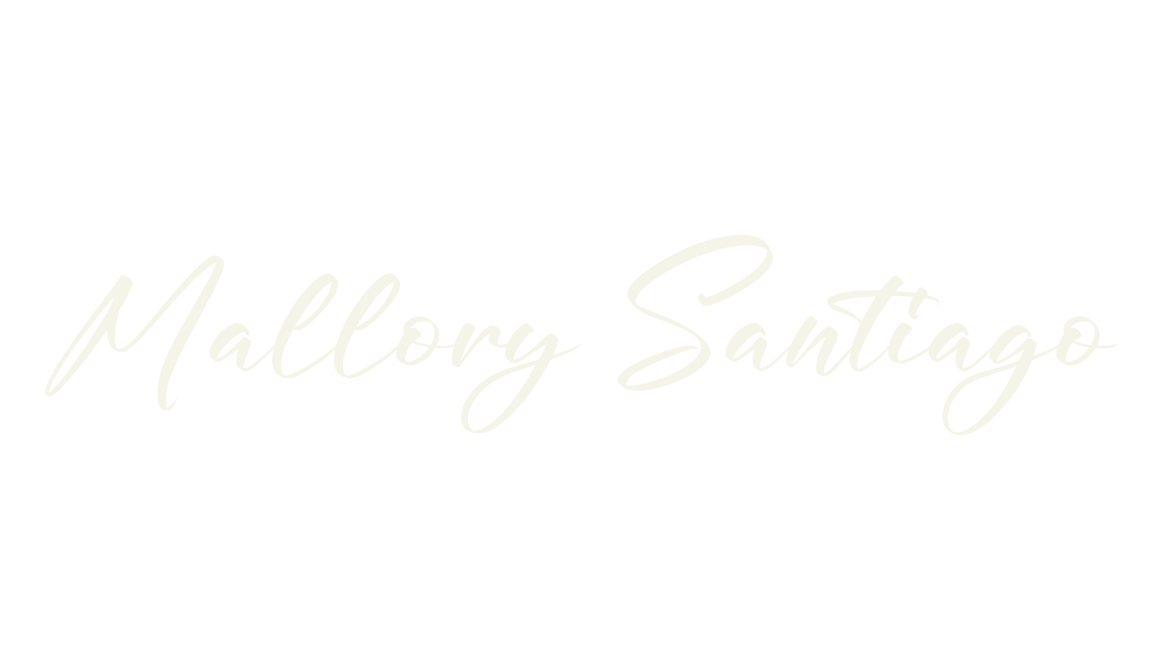 Mallory Santiago, script font preview