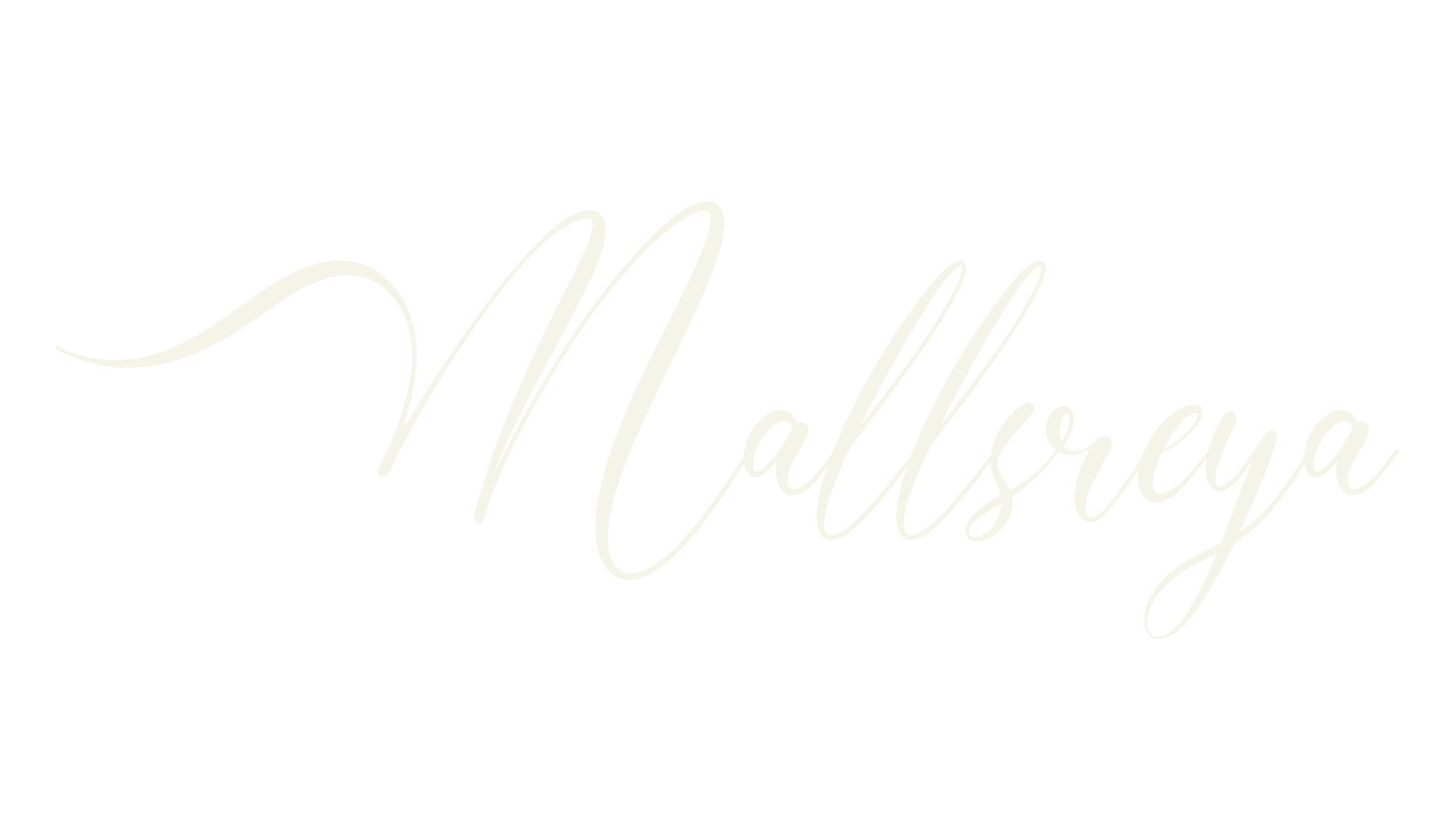 Mallsreya, cursive font preview