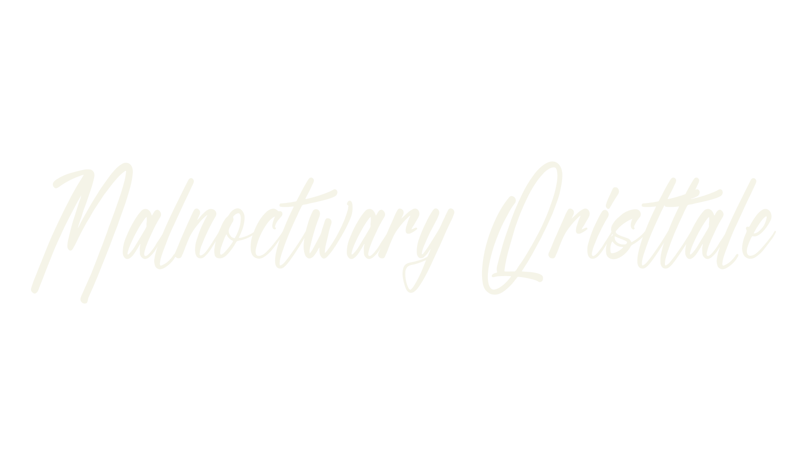 Malnoctwary Qristtale, script font preview