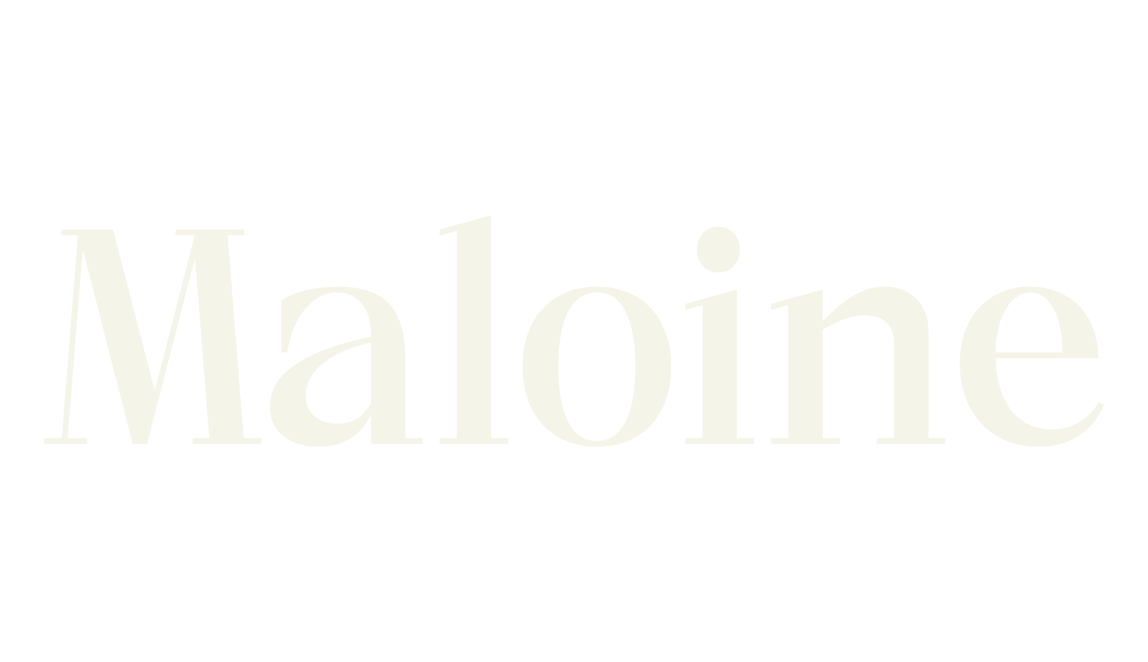 Maloine, serif font preview