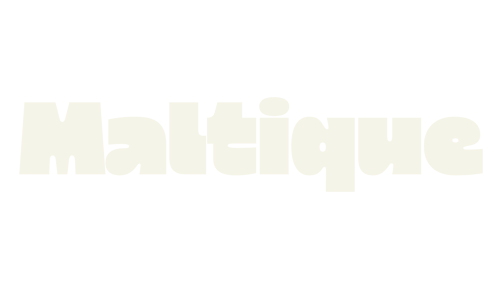 Maltique, extra bold font preview