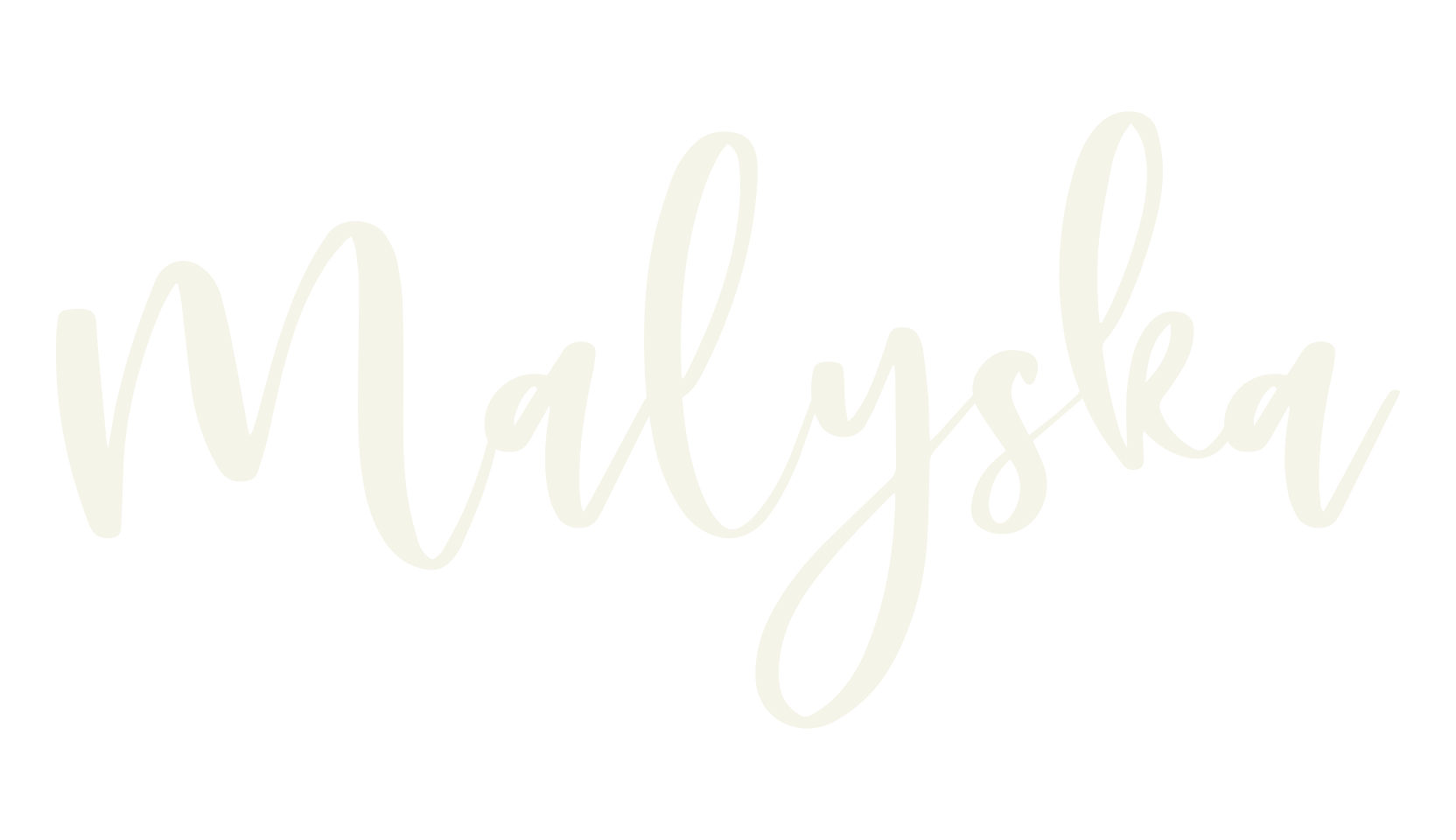 Malyska, script font preview