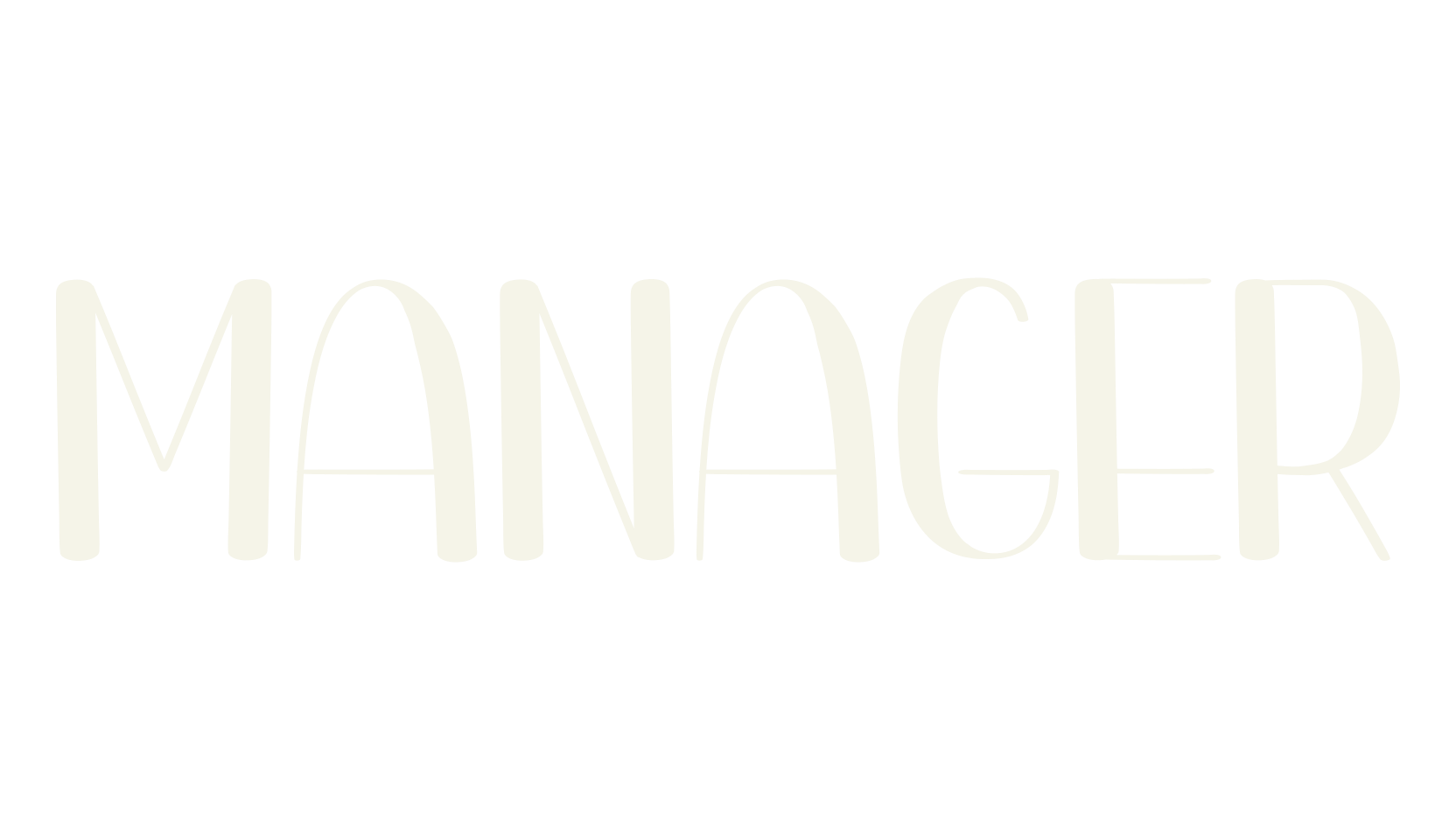 Manager, wedding font preview