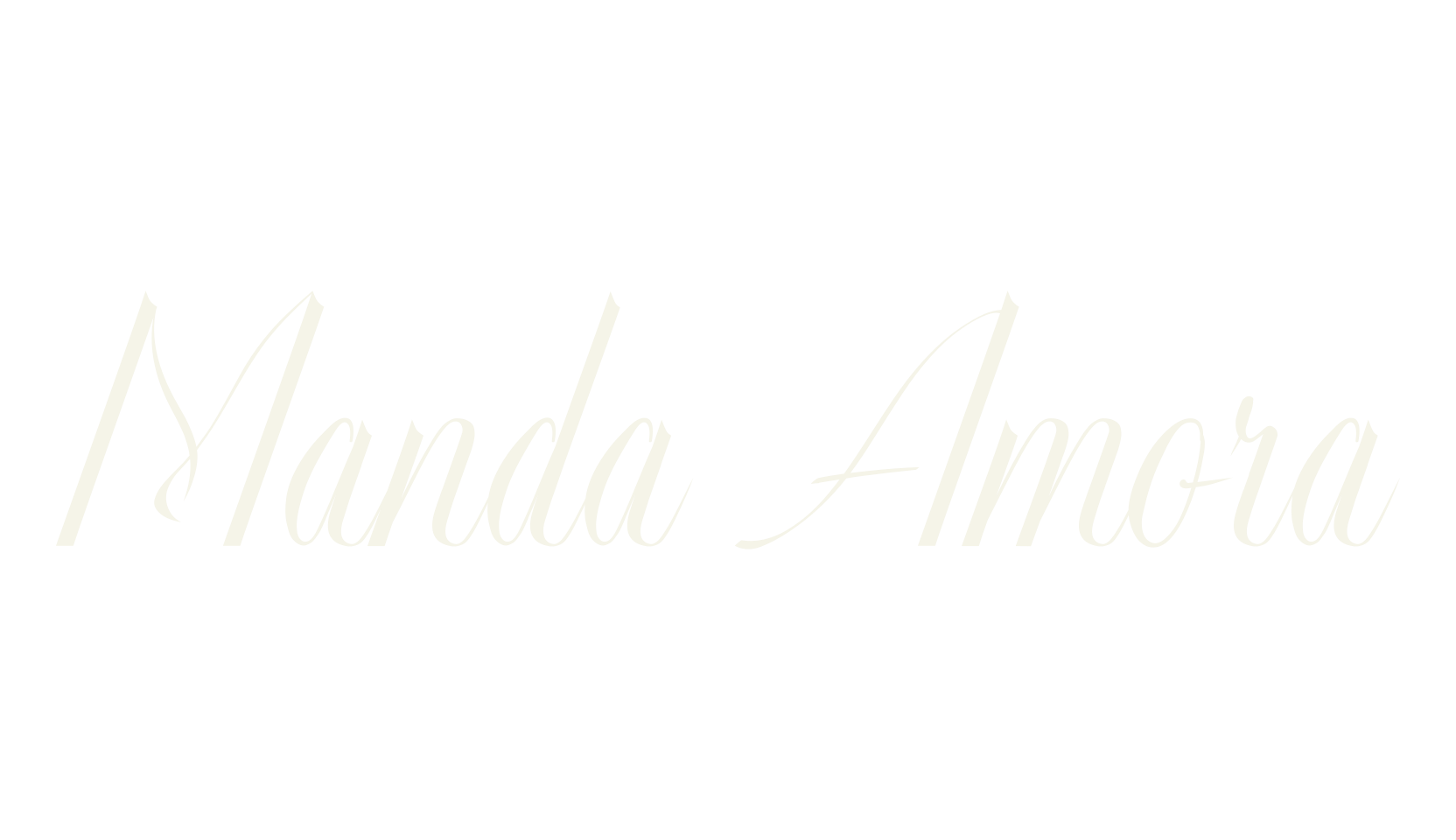 Manda Amora, calligraphy font preview