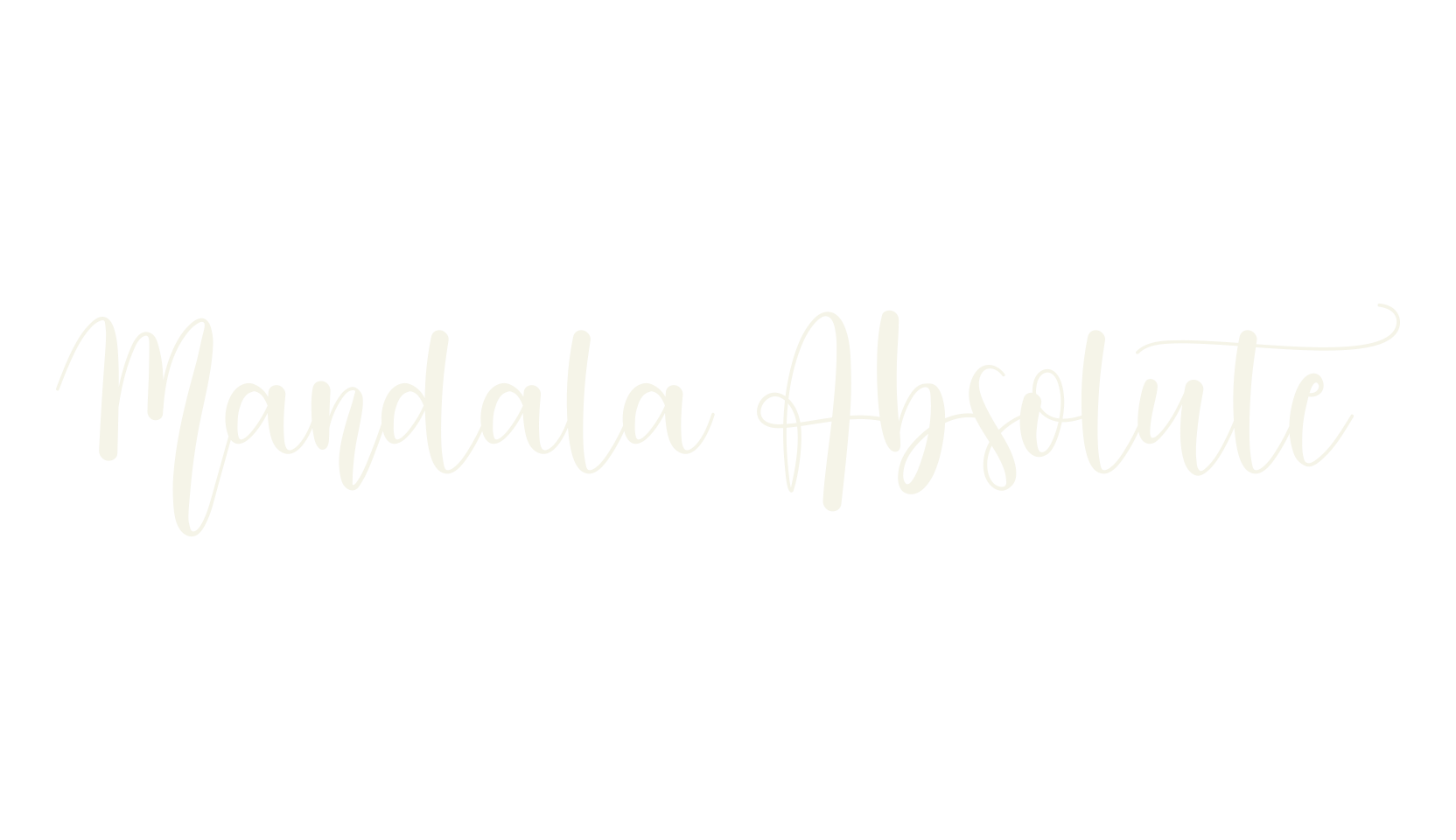 Mandala Absolute, cursive font preview