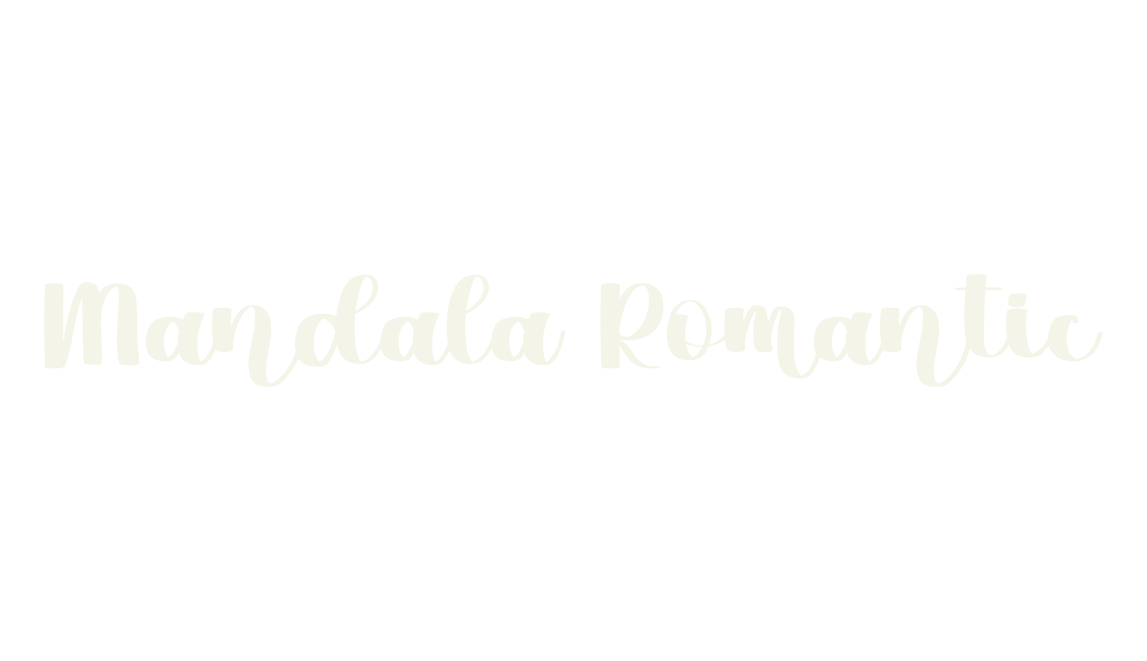 Mandala Romantic, mandala font preview