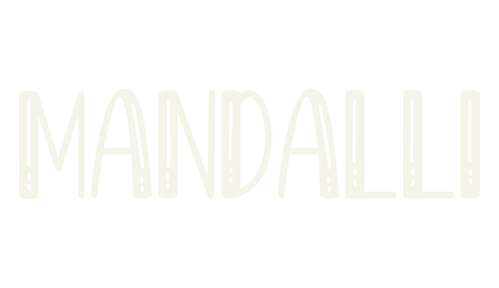 Mandalli, modern font preview