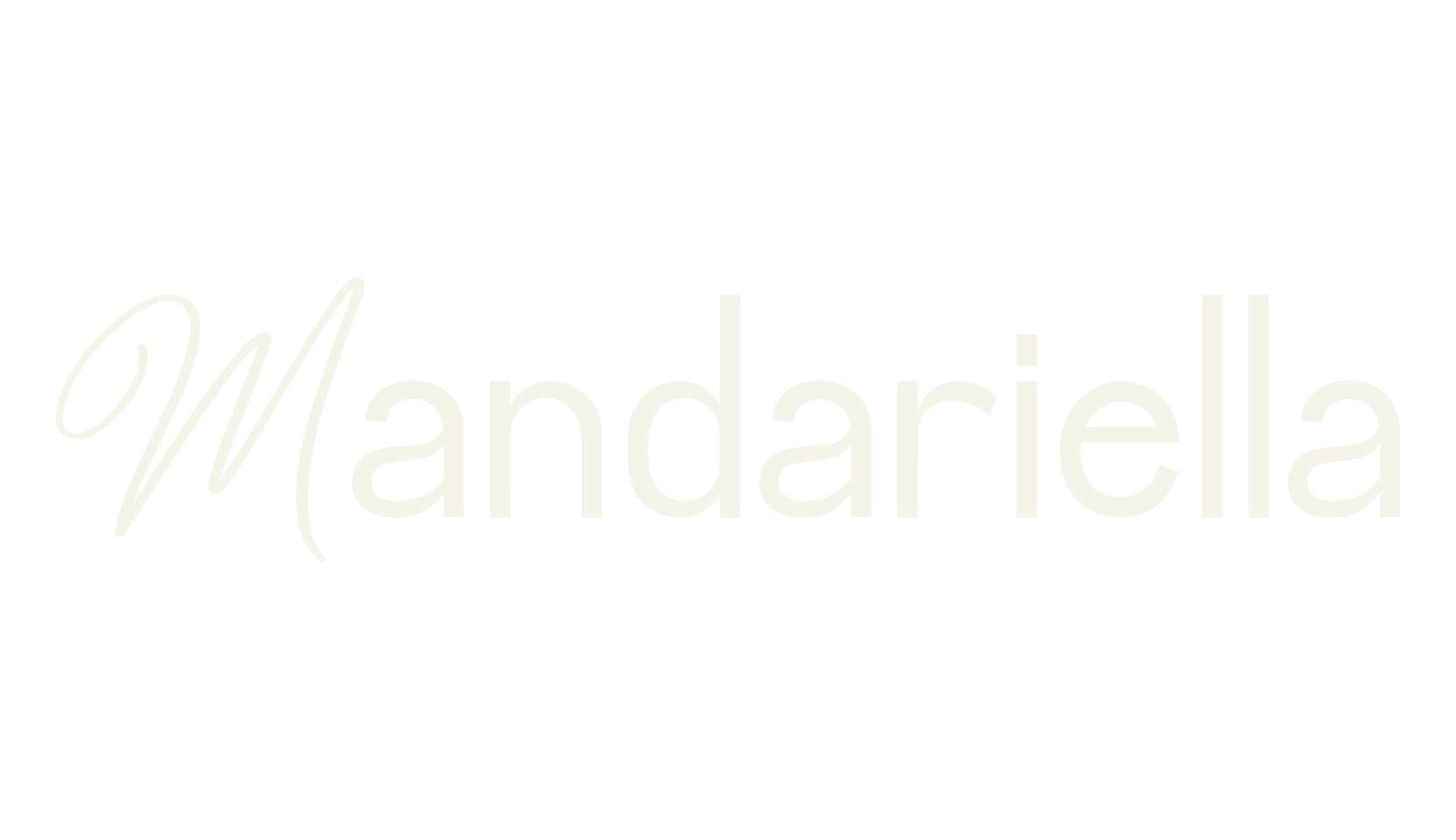 Mandariella, calligraphy font preview
