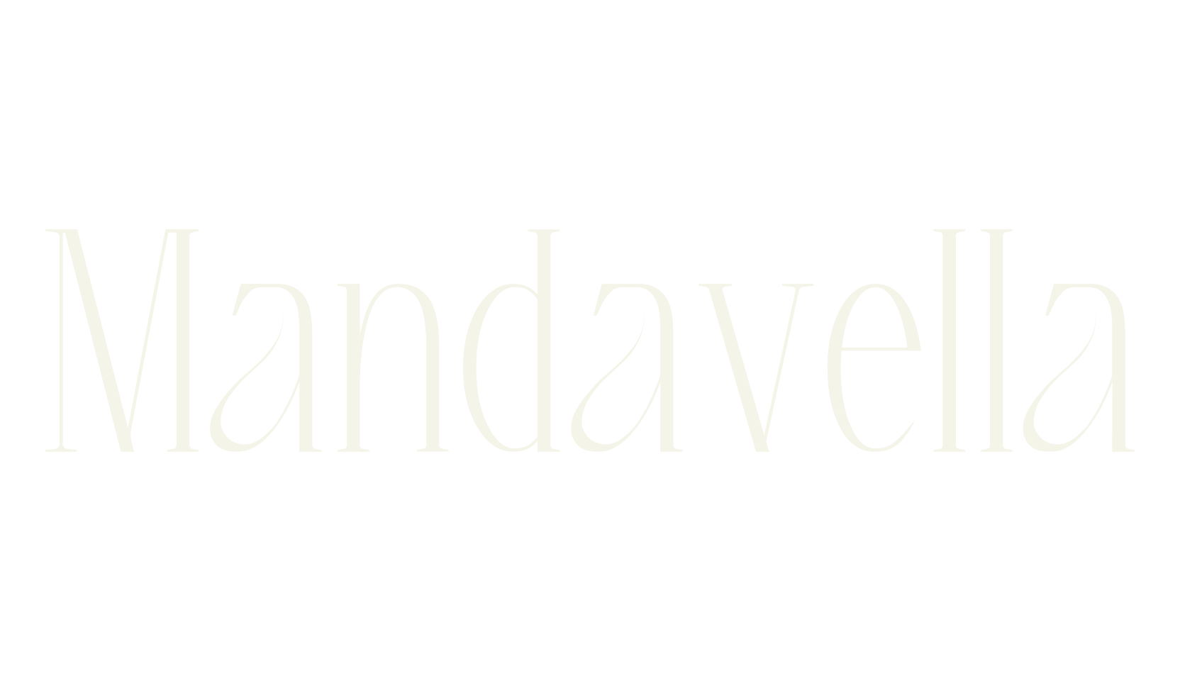 Mandavella, serif font preview