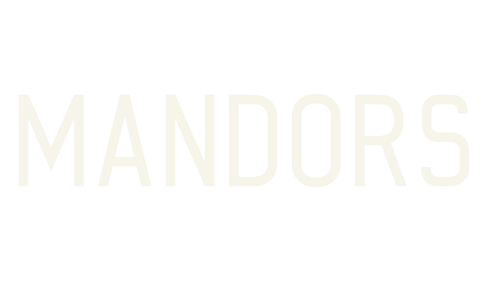MANDORS, serif font preview