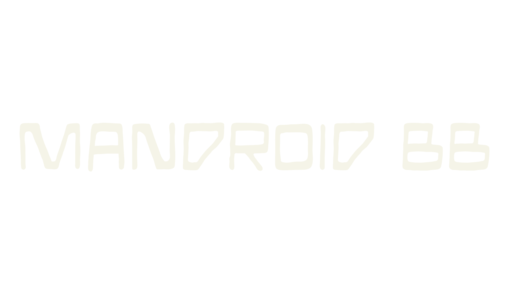 Mandroid BB, display market font preview