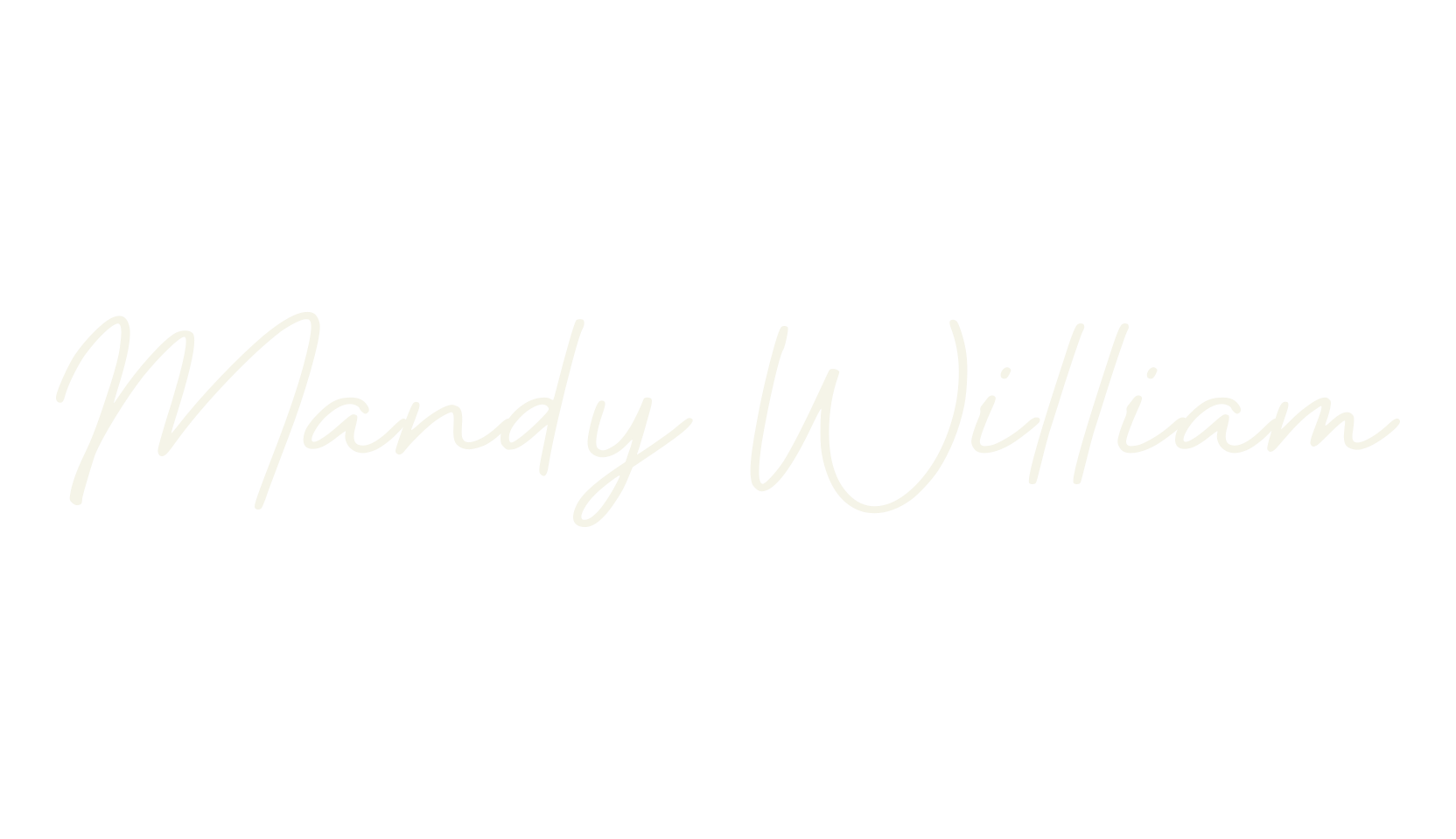 Mandy William, fancy font preview