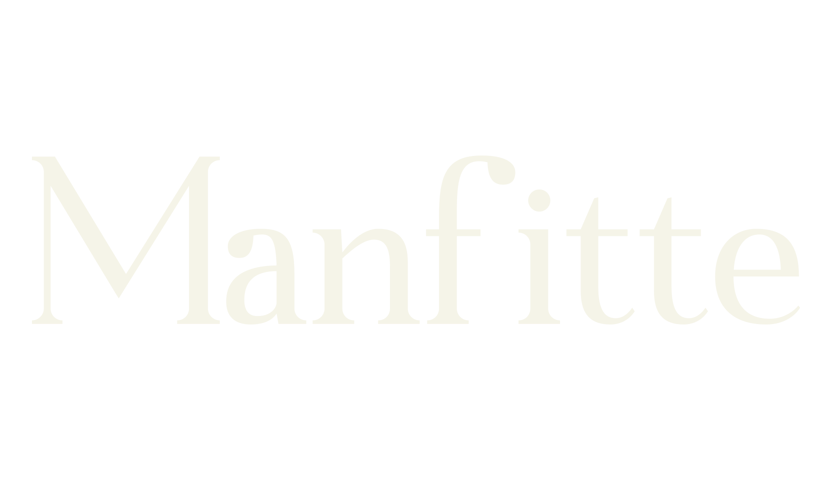 Manfitte, serif font preview