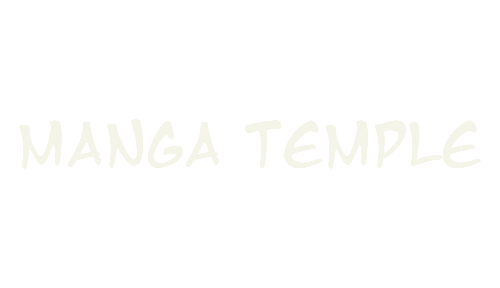 Manga Temple, handwritten font preview