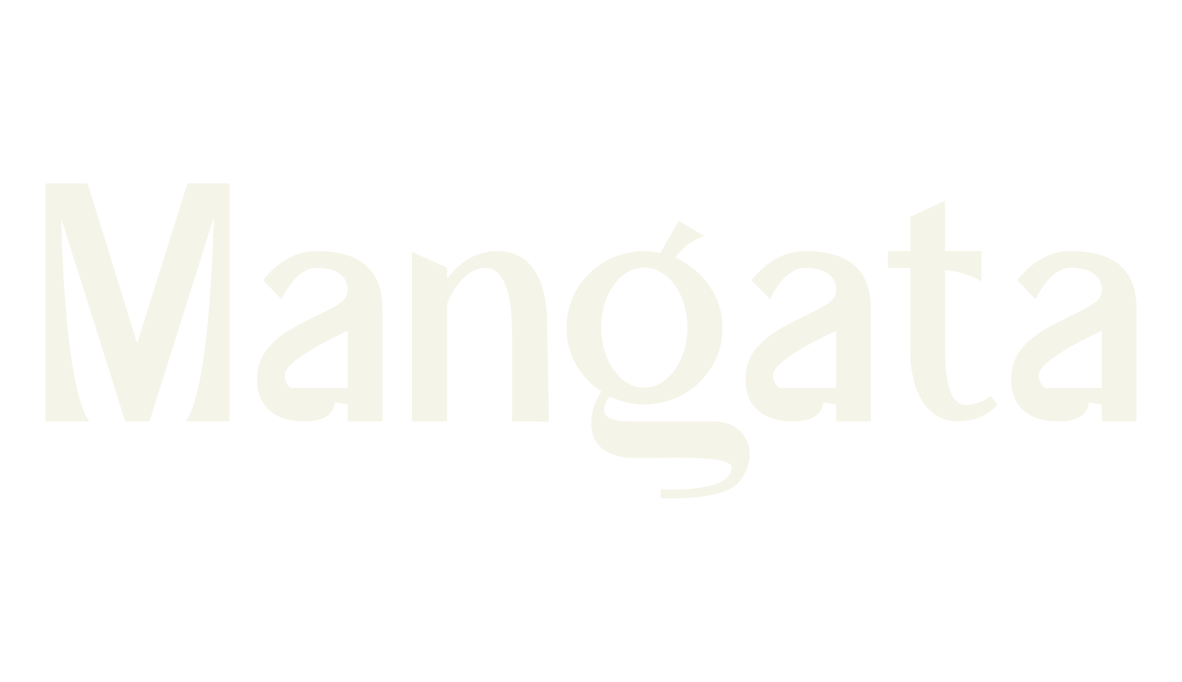 Mangata, typewriter font preview