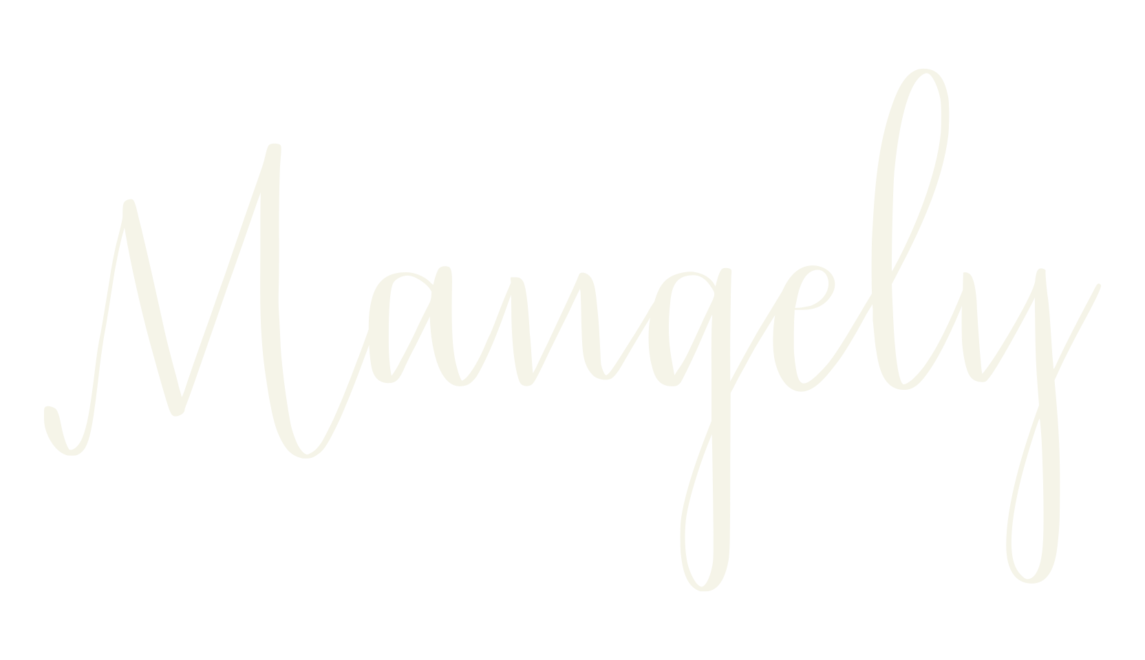 Mangely, cool font preview