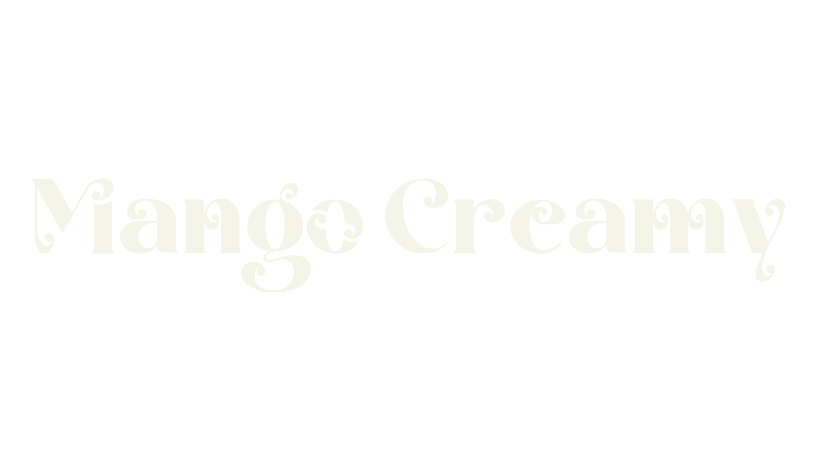 Mango Creamy, serif font preview