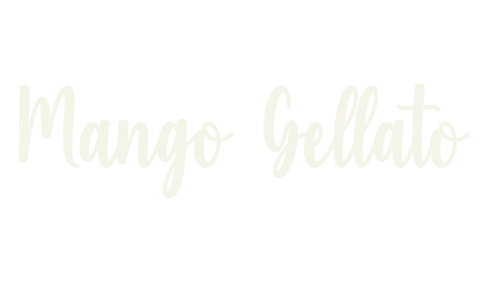Mango Gellato, lettering font preview