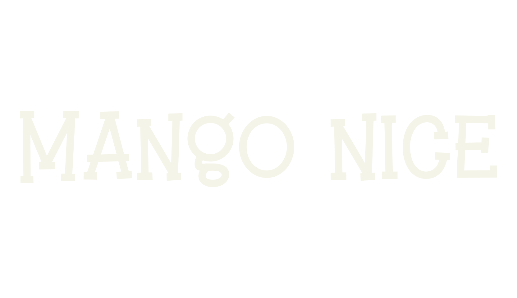 Mango Nice, display market font preview