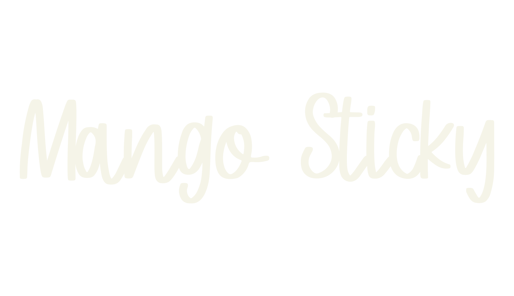 Mango Sticky, cute font preview