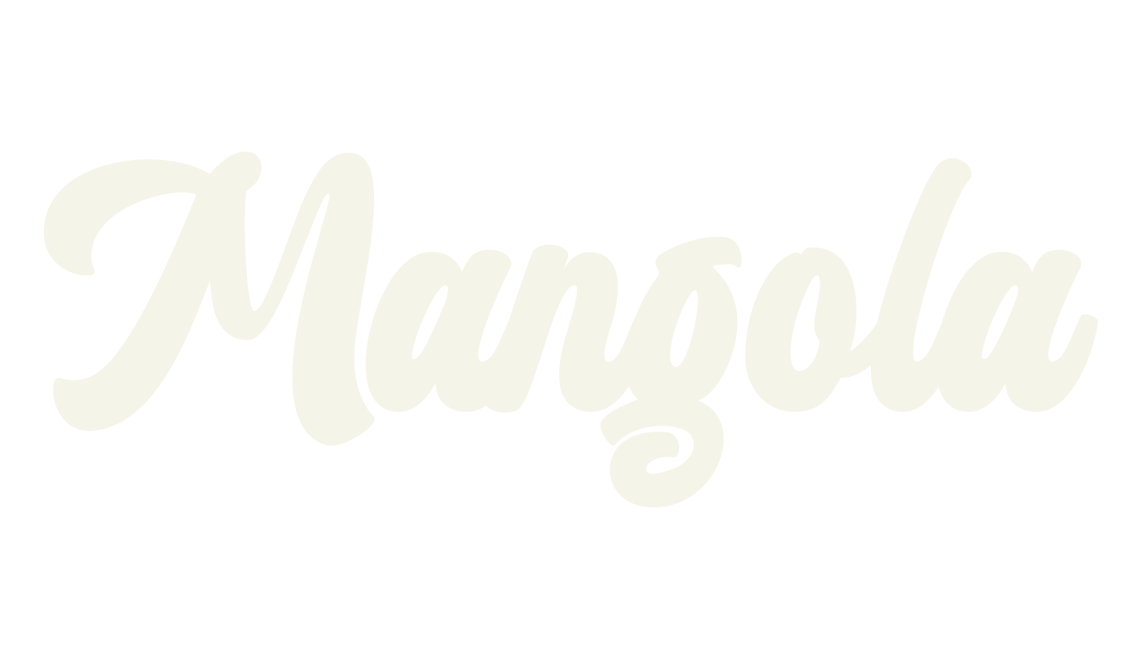 Mangola, calligraphy font preview
