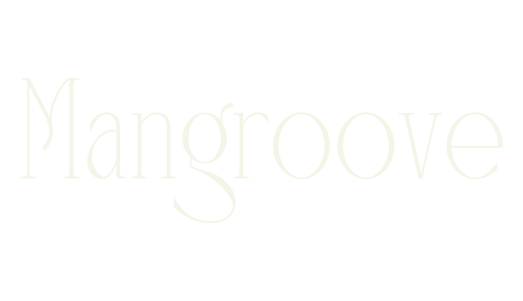 Mangroove, handwritten font preview