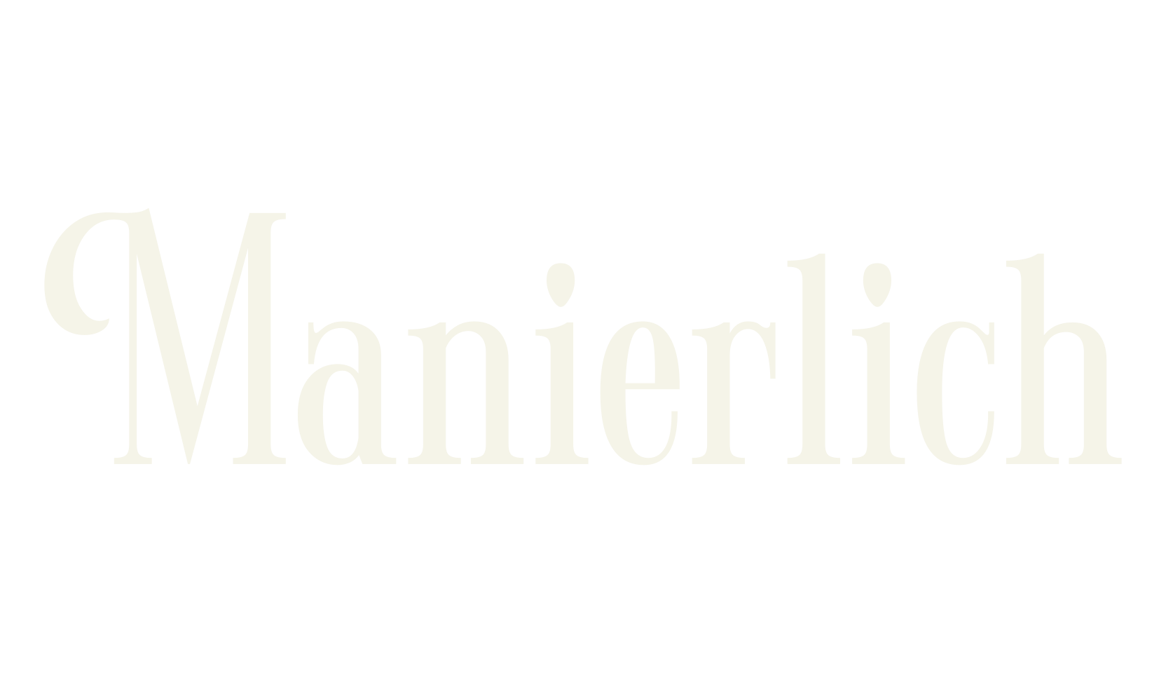Manierlich, serif font preview