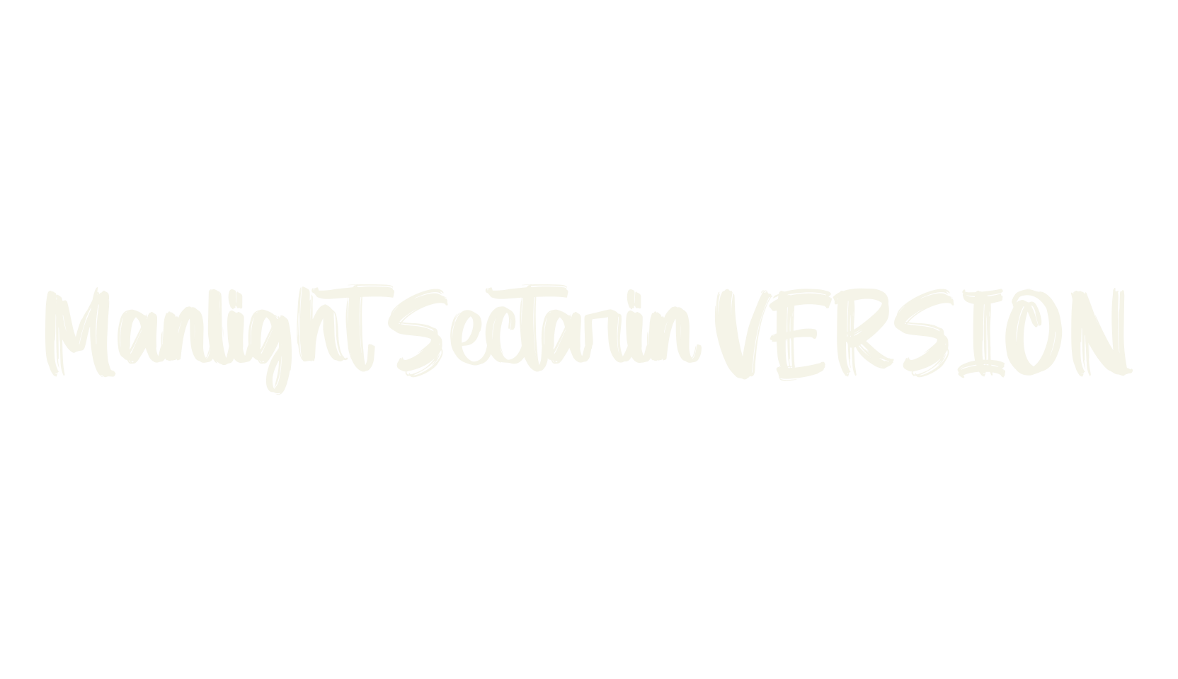 Manlight Sectarin VERSION, script font preview
