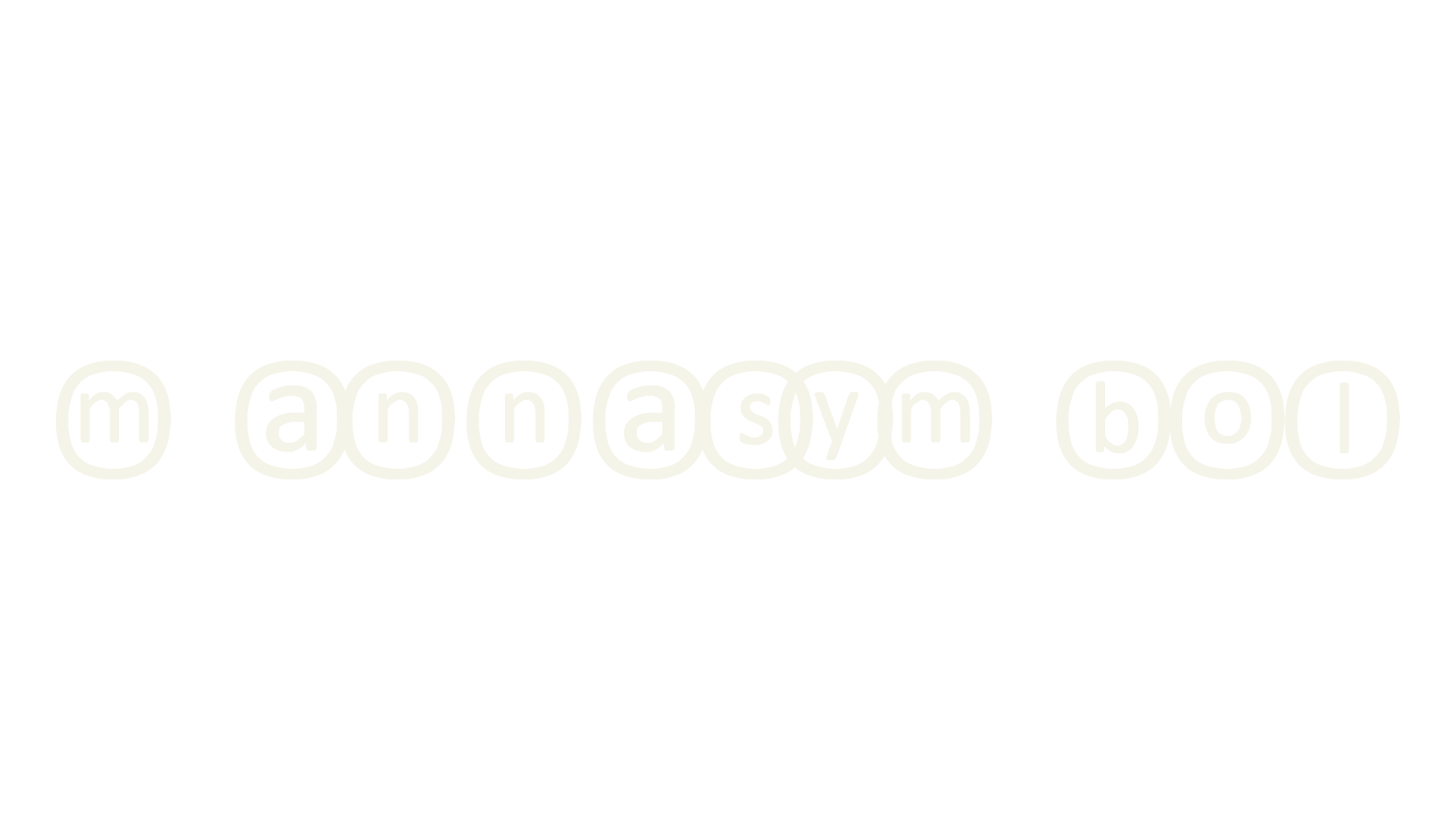 mannasymbol, display font preview