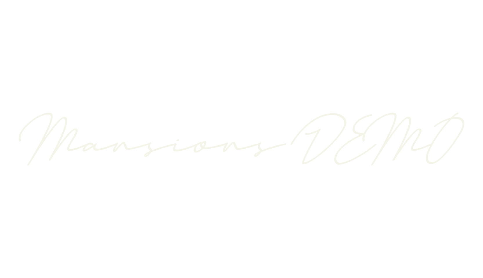 Mansions DEMO, cursive font preview