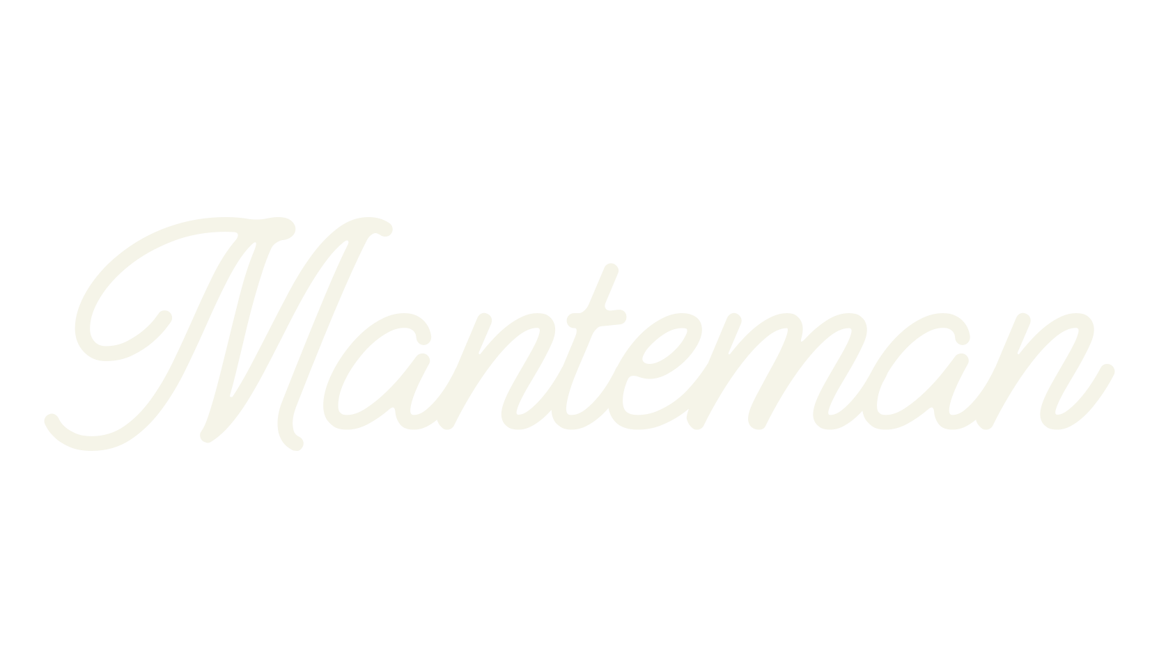 Manteman, cursive font preview