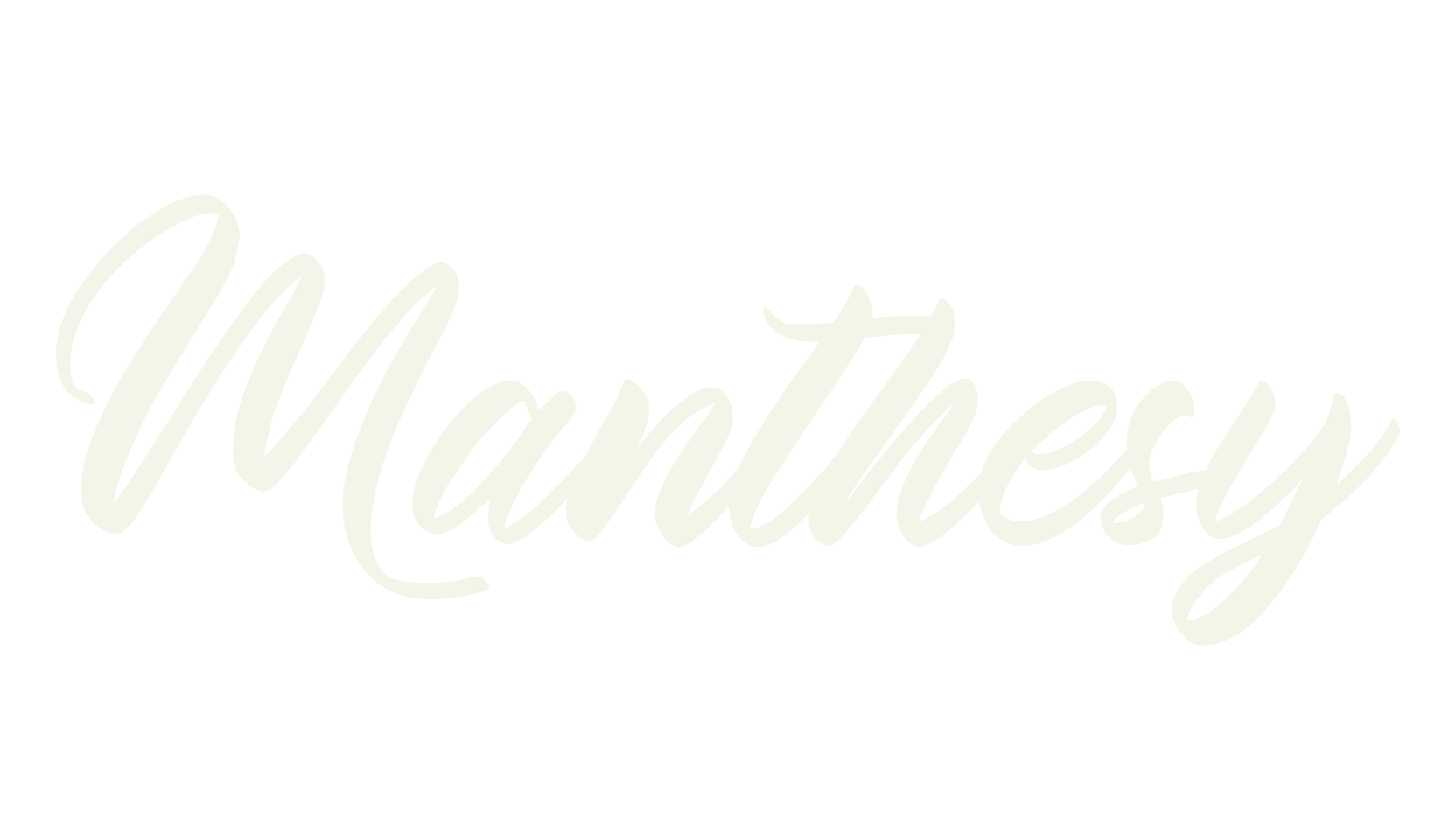 Manthesy, calligraphy font preview
