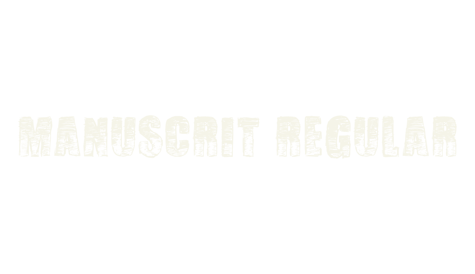 Manuscrit Regular, handwritten font preview