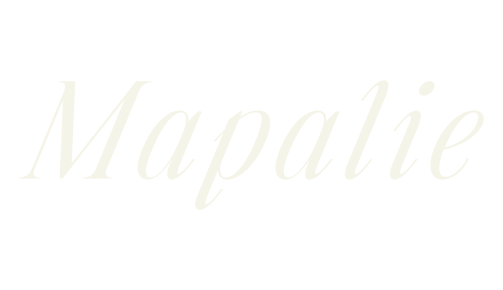 Mapalie, italic font preview