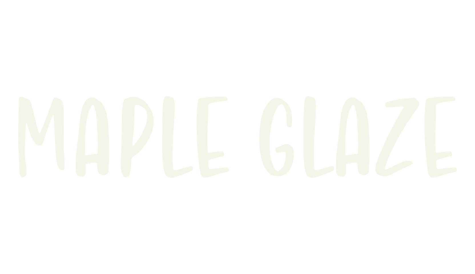 Maple Glaze, fashion script font preview