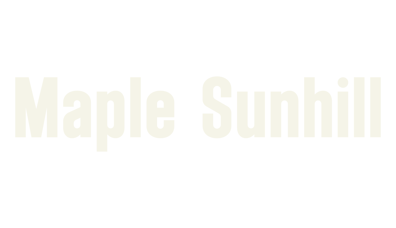 Maple Sunhill, sharp font preview
