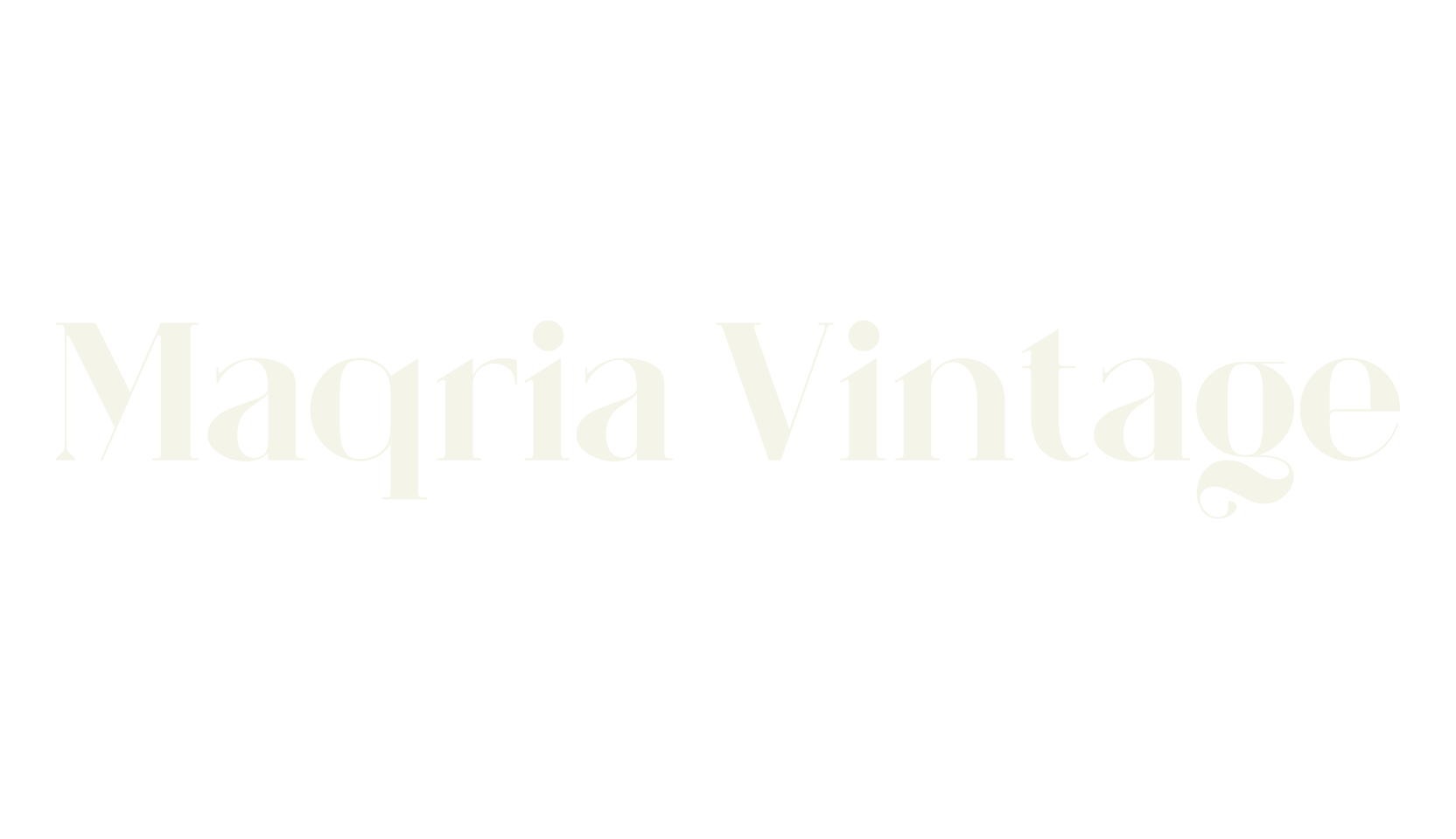 Maqria Vintage, serif font preview