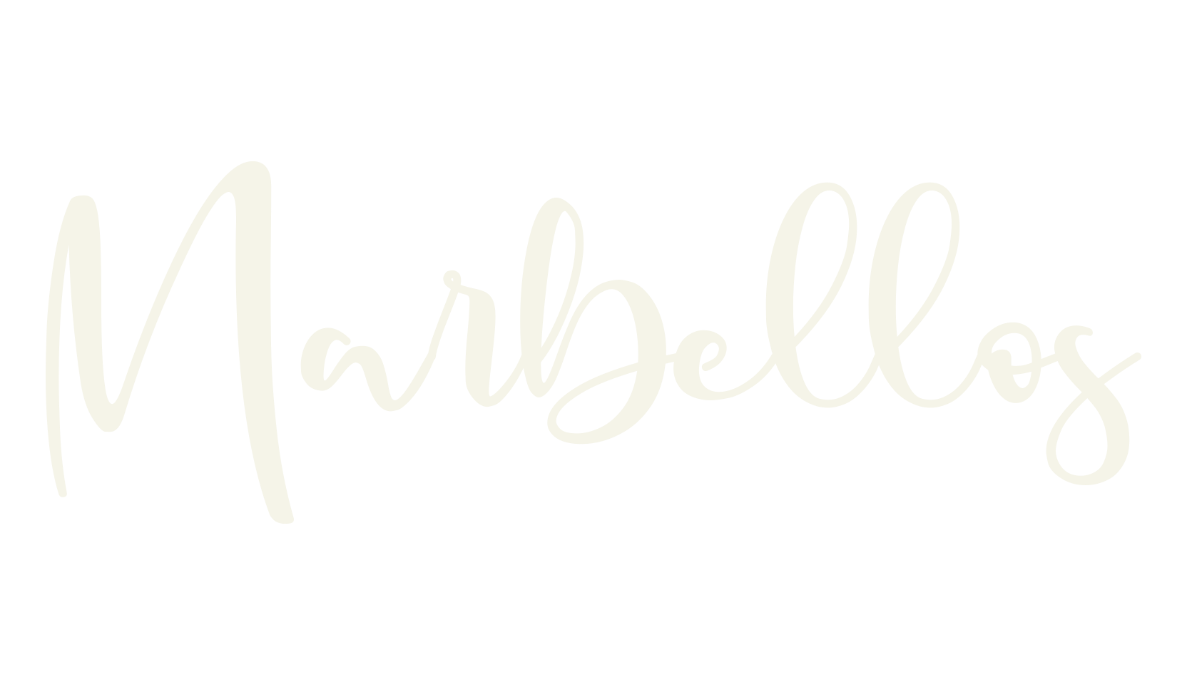 Marbellos, cursive font preview