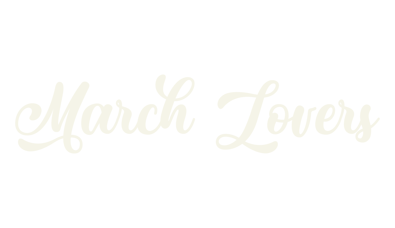 March Lovers, lettering font preview