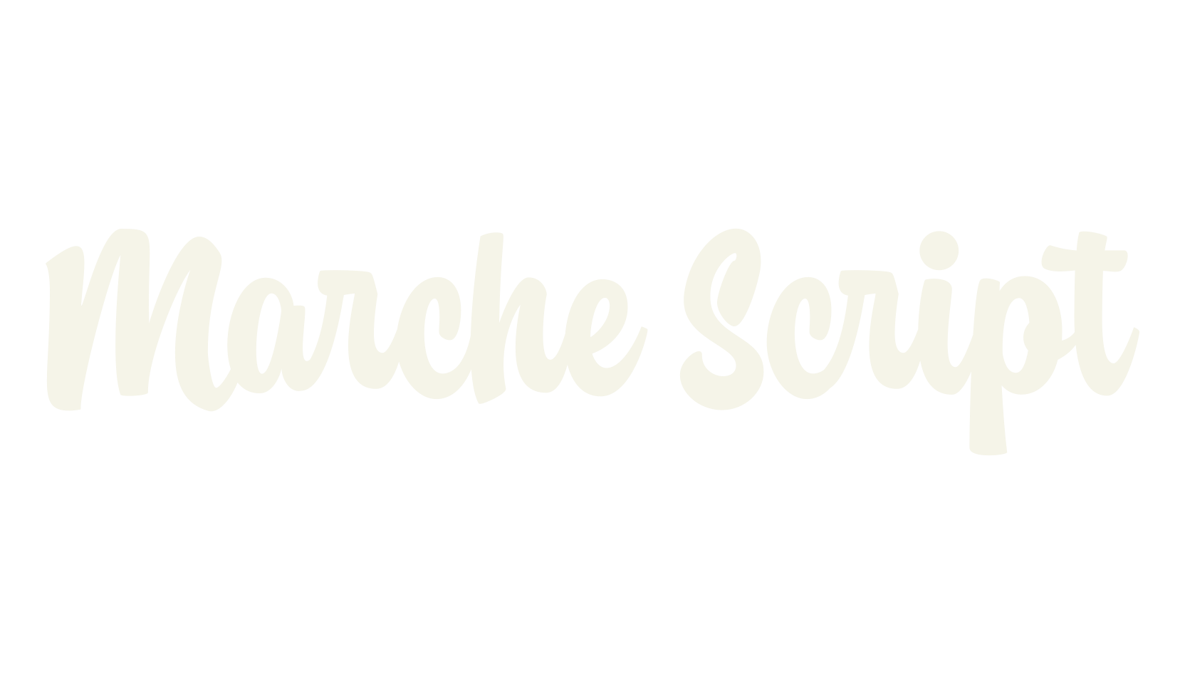 Marche Script, handwritten font preview