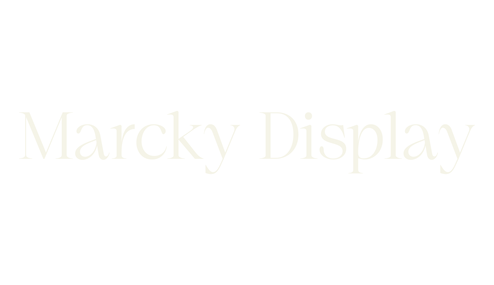 Marcky Display, serif font preview