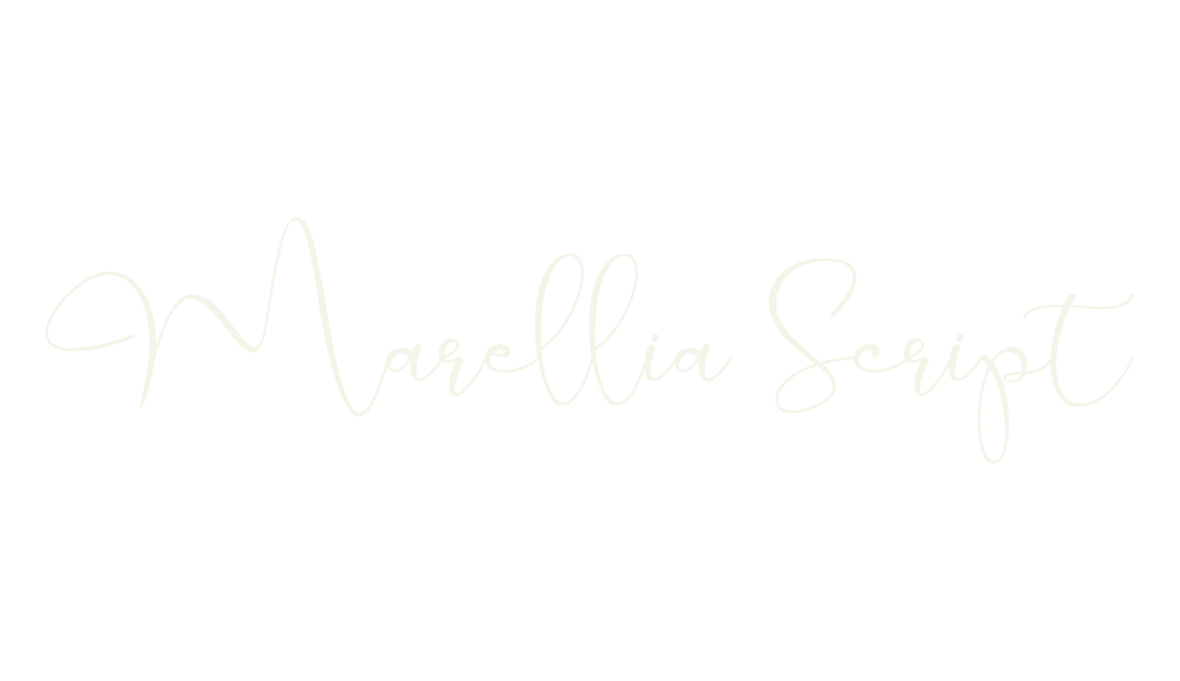 Marellia Script, script font preview