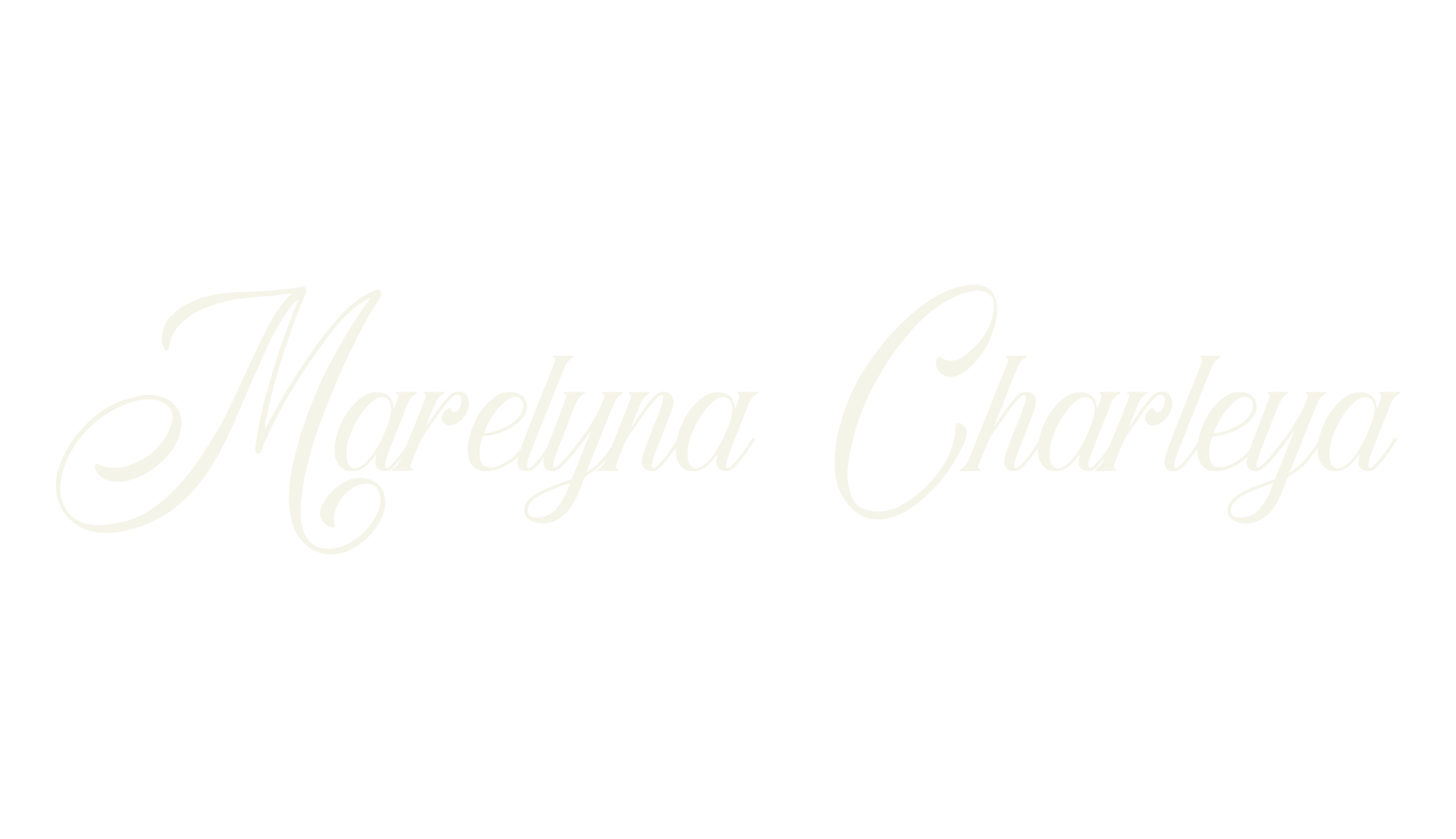 Marelyna Charleya, calligraphy font preview