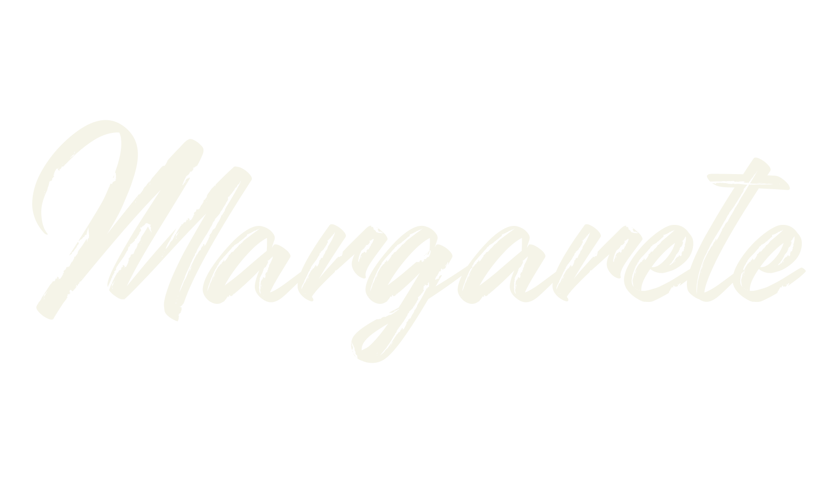 Margarete, cursive font preview
