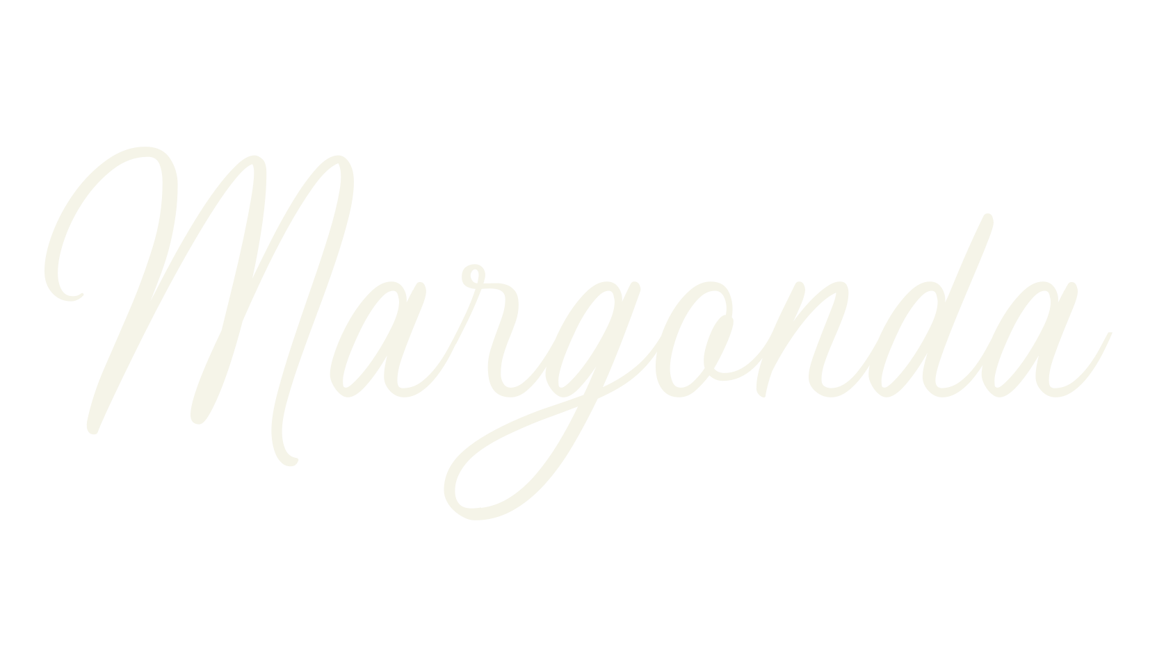 Margonda, fashion script font preview