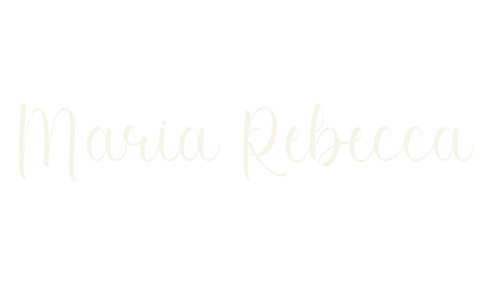 Maria Rebecca, calligraphy font preview
