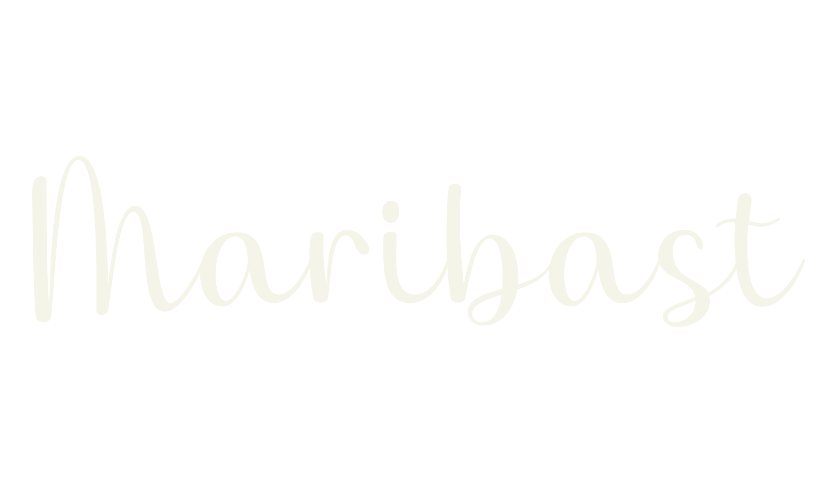 Maribast, cursive font preview