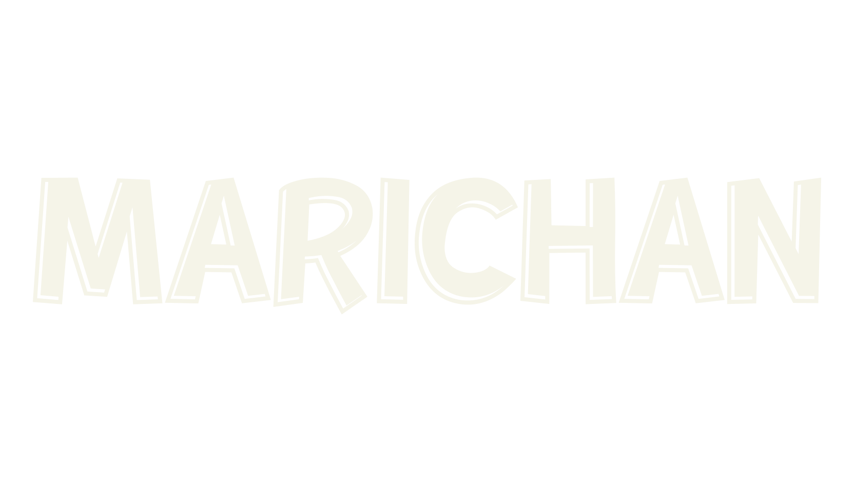 MARICHAN, cartoon font preview